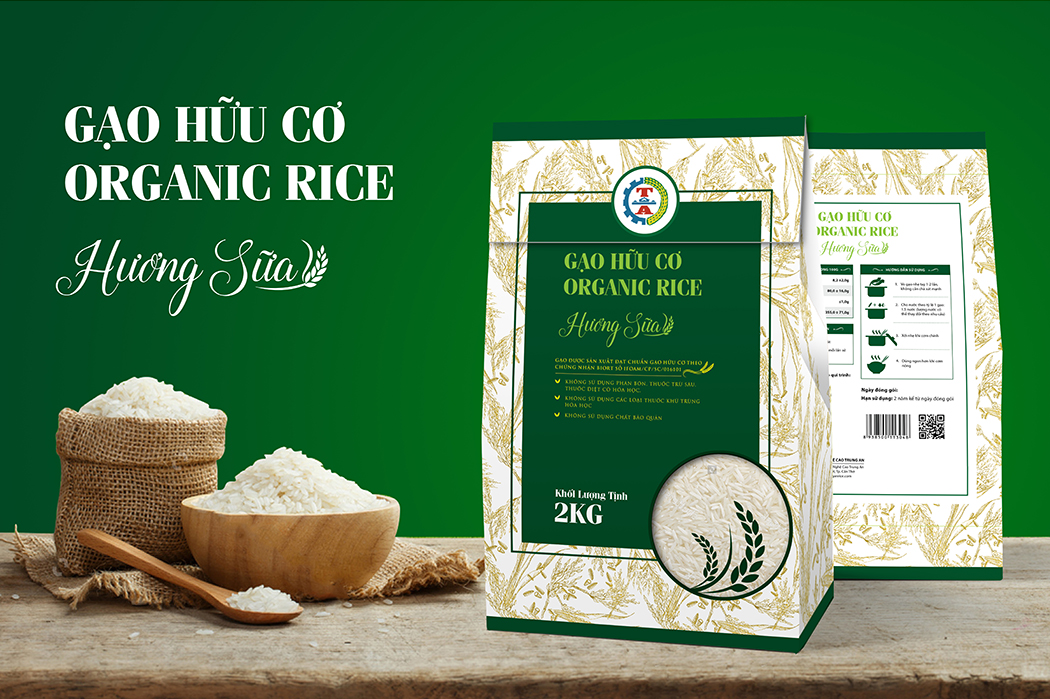 TRUNG AN - Thiết kế hệ thống bao bì sản phẩm gạo